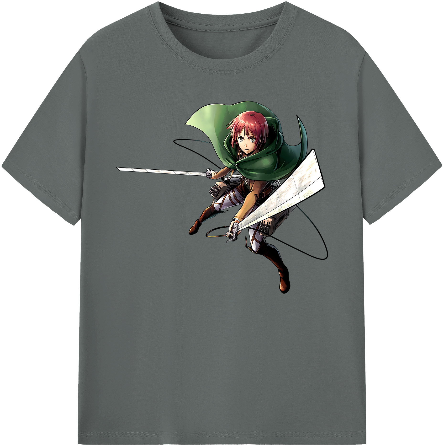 （画像用） 進撃の巨人 Attack on Titan 綿100％ メンズ半袖Tシャツ｜肌触りやわらか＆通気性